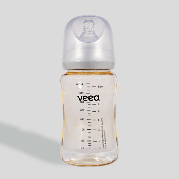 Veea GentleFlow™ 240ml/8oz Feeding Bottle PPSU (M Size Teats for 3 to 6 months)