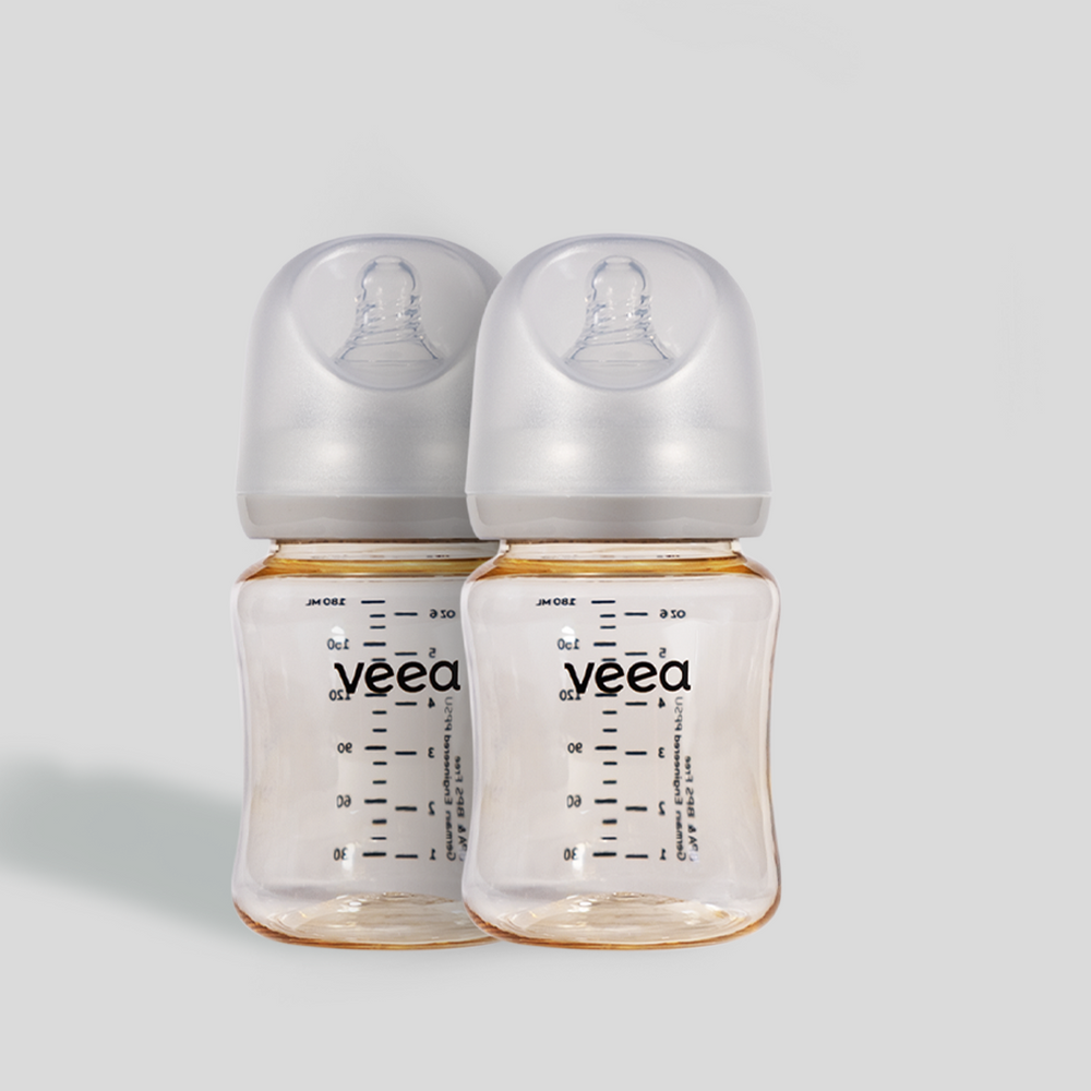 Twin Pack: 2x GentleFlow 180ml/6oz Feeding Bottle PPSU (S Size Teats for 0 to 3 months)