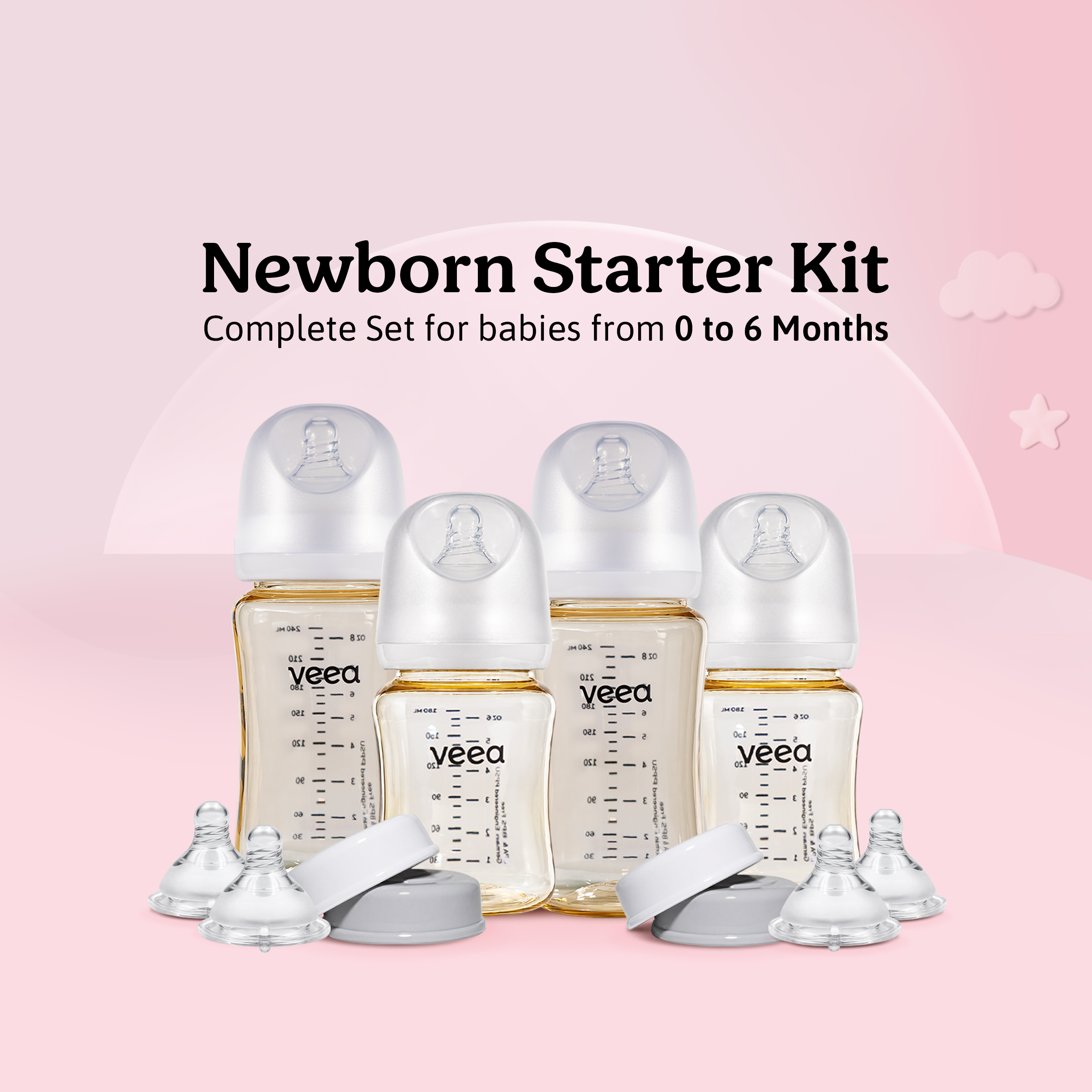 Veea GentleFlow™ Newborn Starter Kit (0 to 6 months)