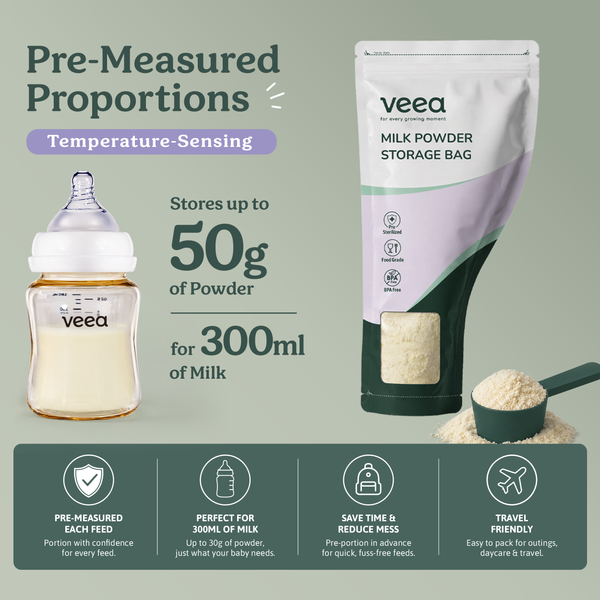 Veea Pre-Sterilised Milk Powder Storage Bags (30pcs)