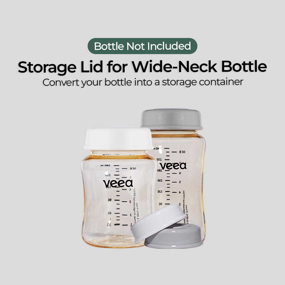 Veea Wide-Neck Milk Storage Lid (Compatible with all Veea GentleFlow™ Feeding Bottles)