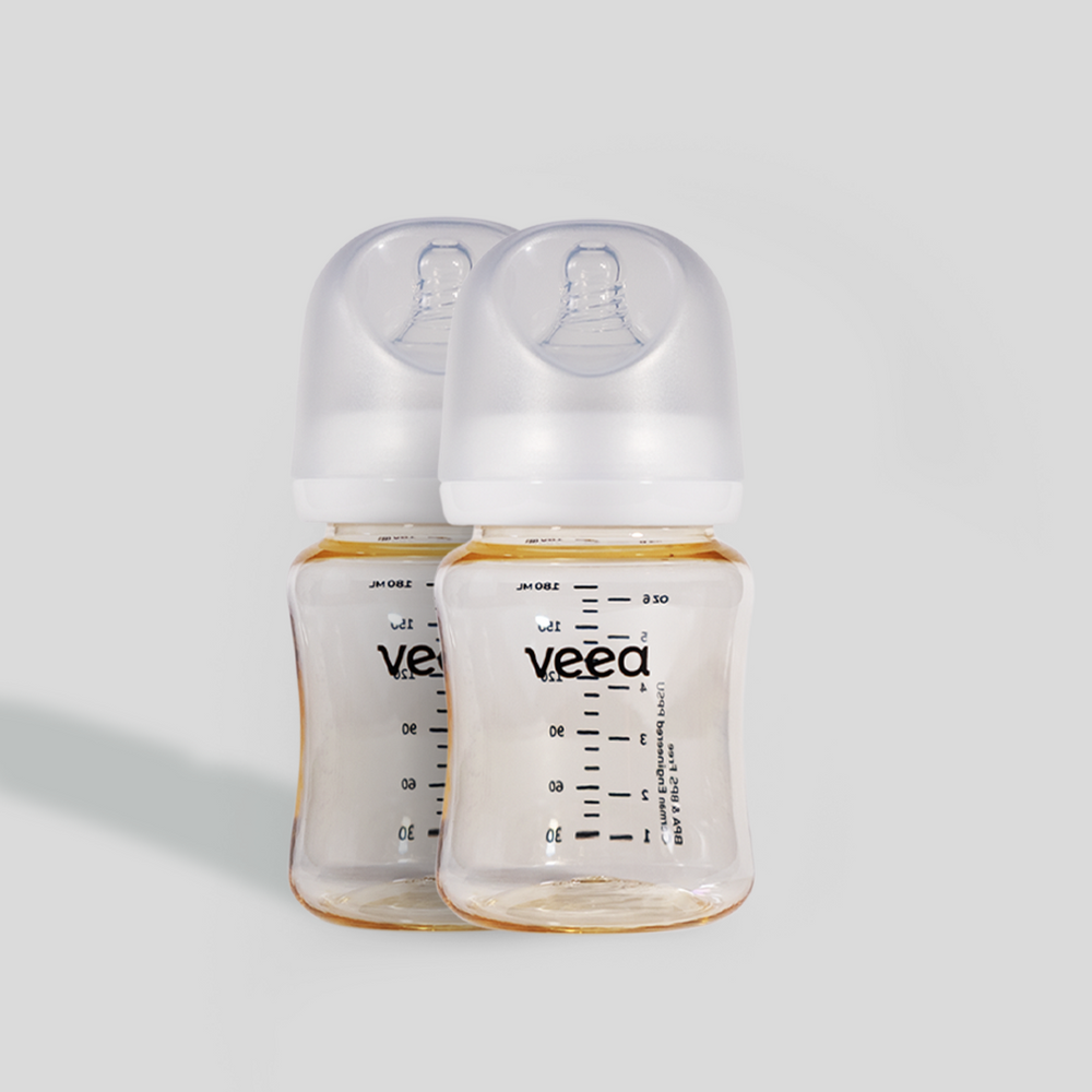 Twin Pack: 2x GentleFlow 180ml/6oz Feeding Bottle PPSU (S Size Teats for 0 to 3 months)