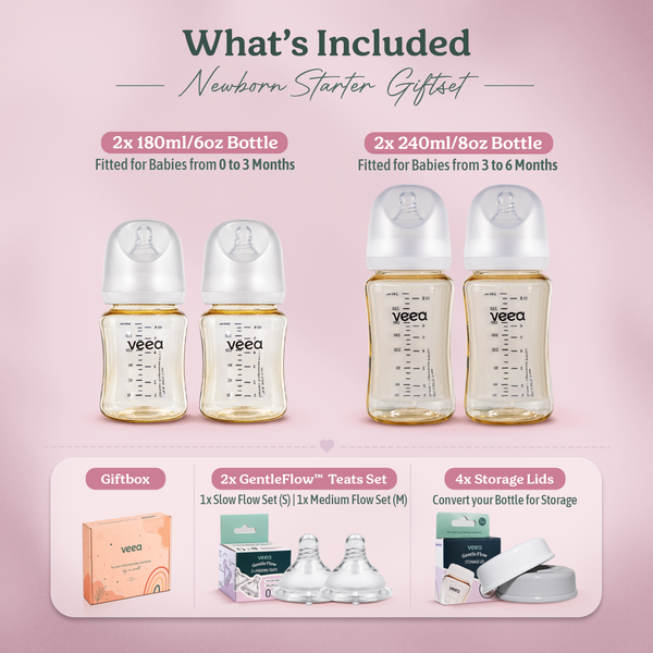 Giftset: Veea GentleFlow™ Newborn Starter Kit (0 to 6 months)