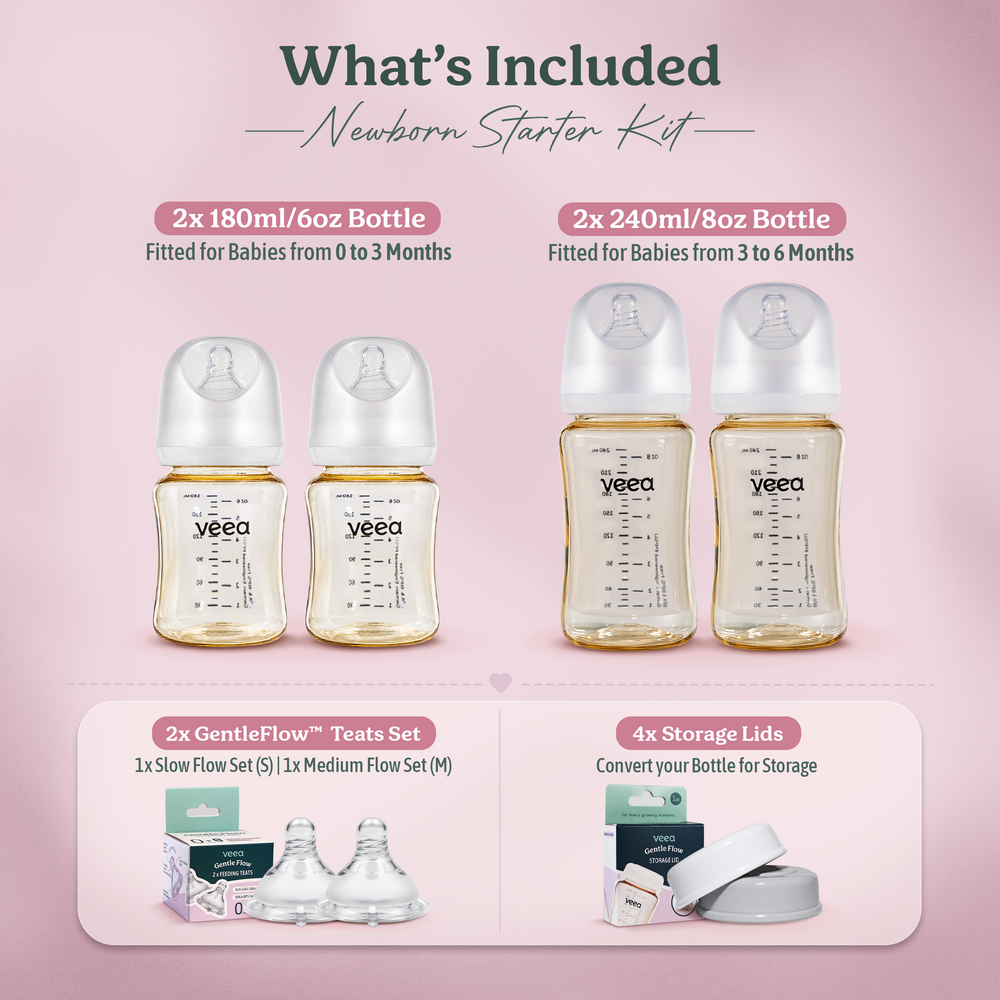 Veea GentleFlow™ Newborn Starter Kit (0 to 6 months)